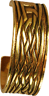 bracelet manchette &agrave; motif celtique (m&eacute;tal dor&eacute;)