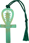 marque-pages ankh (adaptation d'apr&egrave;s une amulette datant de la XXVe dynastie, -700 / -500 av. J.-C.)