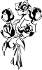 Bouquet de 5 roses