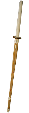 shina&iuml; (shinai, arme utilis&eacute;e dans la pratique du Kendo, la voie du sabre)