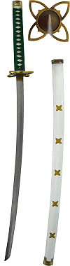 One Piece : ''Shigure'' (Shigure = pluie d'automne), katana du Sergent Major Tashigi (sabre de d&eacute;coration)