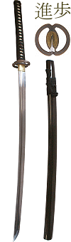 ia&iuml;to ''Shinpo'' (iaitō, lame en acier inoxydable)
