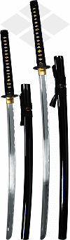 ia&iuml;to ''Takeda'' (iaitō, lame en aluminium) - 2 dimensions de lame : 58 ou 68 cm