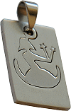 pendentif en acier inoxydable : Vierge (signe du Zodiaque, du 23 ao&ucirc;t au 21 septembre)