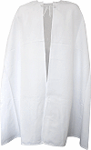 cape blanche &agrave; personnaliser (80% polyester, 20% coton)