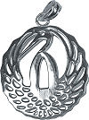 Pendentif en argent : tsuba Nanbu Toshinao (collection tsubas)