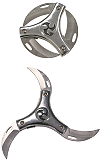 Tomoe (&eacute;toile &agrave; lancer, shuriken, dague circulaire &agrave; 3 branches)