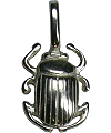 pendentif en argent : Kheper (scarab&eacute;e), petit mod&egrave;le