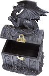 coffret dragon noir (ambiance gothique)