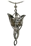 pendentif d'Arwen, ''Etoile du Soir'' en argent massif