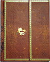 carnet de notes personnalis&eacute; 13 x 18 cm (4'' x 5'' 1/2), 176 pages (fa&ccedil;on cuir repouss&eacute;)