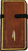 Carnet de notes personnalis&eacute; 8.9 x 17.8 cm (3'' 1/2 x 7''), 176 pages (fa&ccedil;on cuir repouss&eacute;)