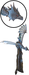 le dragon bleu (grand mod&egrave;le)