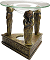 br&ucirc;le-parfum pharaon en position osiriaque