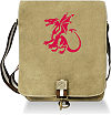 sacoche Sahara Quadra personnalis&eacute;e (exemple avec un dragon m&eacute;di&eacute;val)