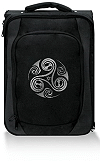 valise &agrave; roulettes Quadra personnalis&eacute;e (exemple avec un triskel)
