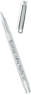 stylo &agrave; personnaliser (ligne de texte), par une gravure laser