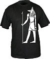 T-shirt de la collection Histophile : Anubis (temple fun&eacute;raire d'Hatshepsout, Deir-el-Bahari)