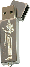 Cl&eacute; USB personnalis&eacute;e par gravure : la d&eacute;esse &eacute;gyptienne Isis