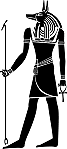 Anubis (temple funéraire d'Hatshepsout, Deir-el-Bahari)