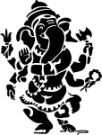 Ganesh, dieu de la sagesse, de l'intelligence, de l'éducation et de la prudence, le patron des écoles et des travailleurs du savoir