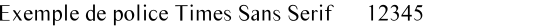 police Times Sans Serif