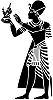 Sethi Ier (le pharaon fait l'offrande de Maât, temple d'Abydos)