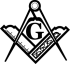 Équerre, compas et lettre G (modèle traditionnel)