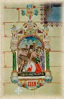 J&eacute;sus tombe sous le poids de sa croix
