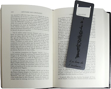 marque-pages personnalisé : exemple avec une branche de cerisier