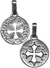 pendentif en argent : la croix occitane