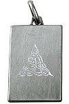 exemple de pendentif personnalis&eacute; par gravure : entrelacs celtiques