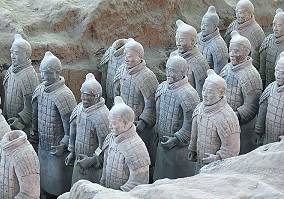 Armée de terre cuite, fouille du tombeau de l'empereur Qin, Xi'an
